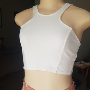 Love Republic White Racerback Crop Top Tank